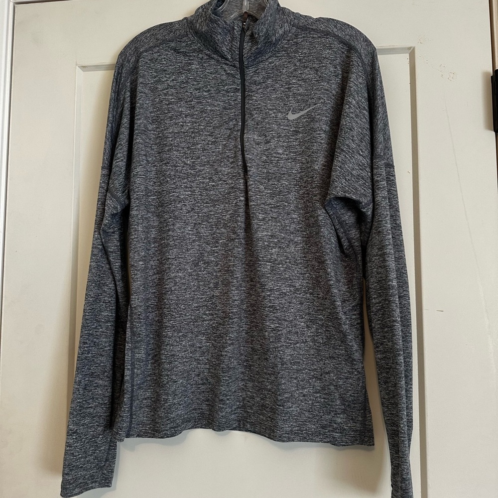 Nike Running Dri-FIT Gray Quarter Zip Top